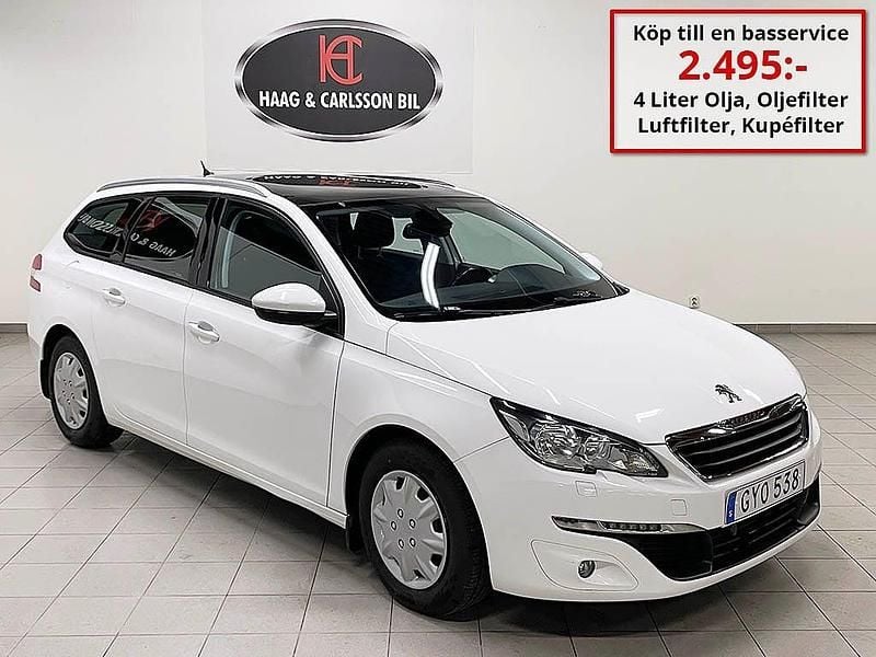 Begagnad Peugeot 308 SW 110 HK (80 kW) 2015 Vit Kombi