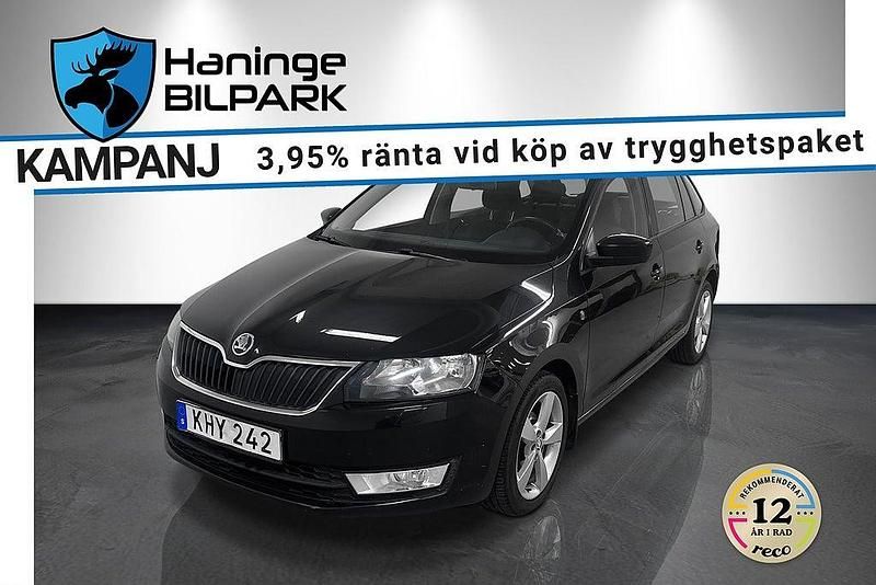 Svart Begagnad 2014 Skoda Rapid Halvkombi | 84 900 kr (Marknadspris) - Bild 1/2