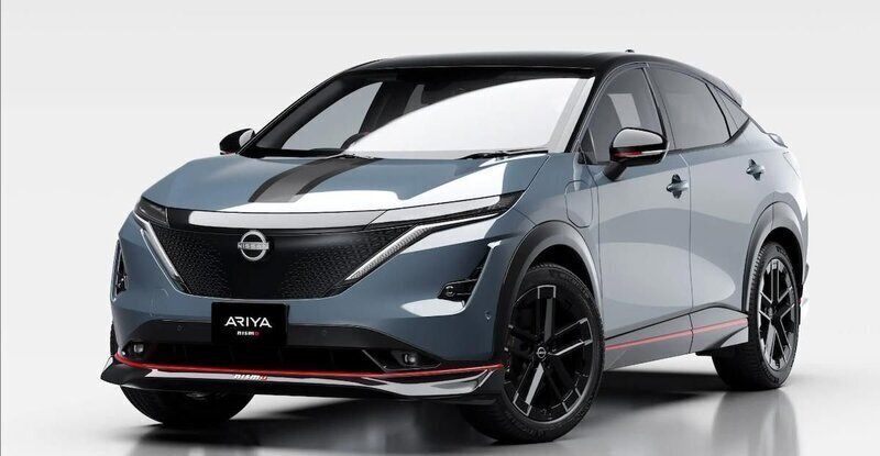 Grå Ny 2025 Nissan Ariya Nismo SUV | 697 200 kr - Bild 1/4