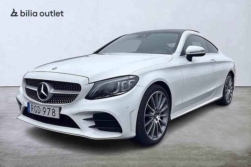 Vit Begagnad 2019 Mercedes C220 Sportkupé | 319 900 kr - Bild 1/1