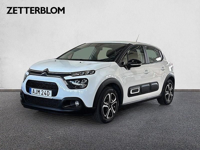 Vit Begagnad 2022 Citroën C3 Feel Halvkombi | 119 000 kr (Bra pris) - Bild 1/4
