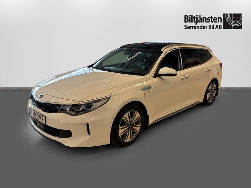 Vit Begagnad 2018 Kia Optima Hybrid Sport Sedan | 209 900 kr (Marknadspris) - Bild 1/4