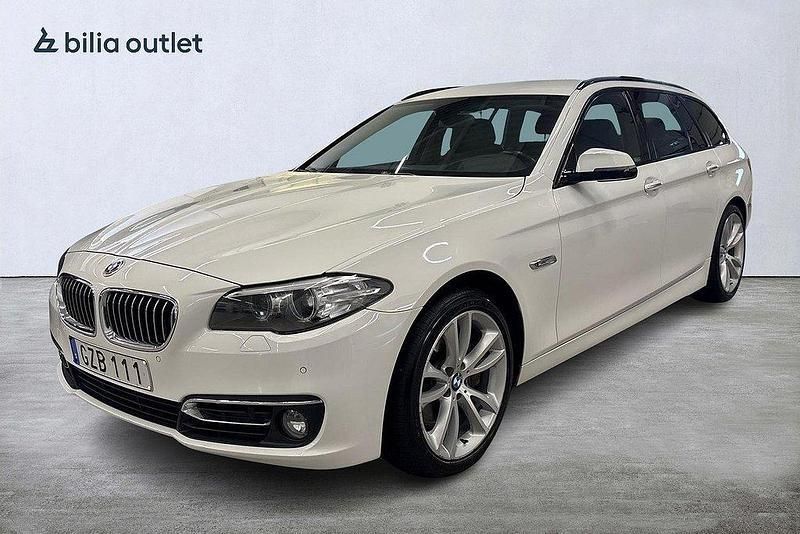 Vit Begagnad 2014 BMW 535 Luxury Line Kombi | 214 800 kr (Marknadspris) - Bild 1/4