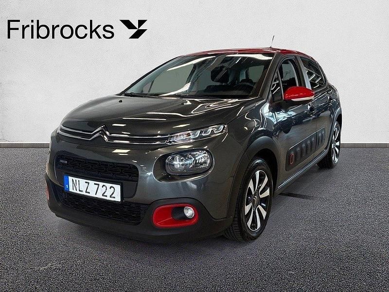 Grå Begagnad 2017 Citroën C3 Shine Halvkombi | 64 800 kr (Lite dyr) - Bild 1/4
