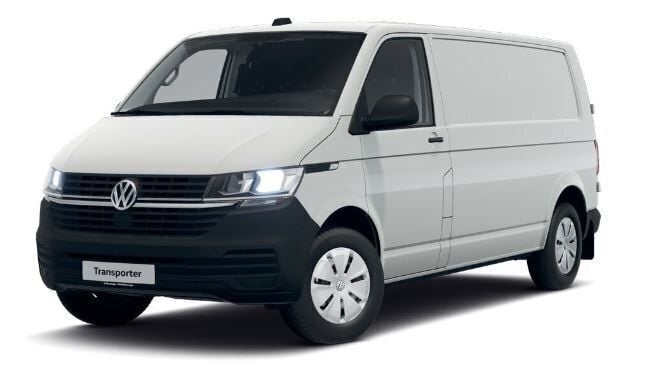 Vit Begagnad 2023 VW T6.1 Van | 546 250 kr (Marknadspris) - Bild 1/4