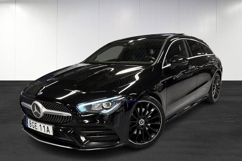 Begagnad Mercedes CLA200 Shooting Brake AMG 163 HK (119 kW) 2020 Svart Kombi