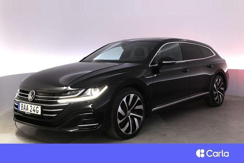 Svart Begagnad 2021 VW Arteon R-line Kombi | 279 900 kr (Marknadspris) - Bild 1/4