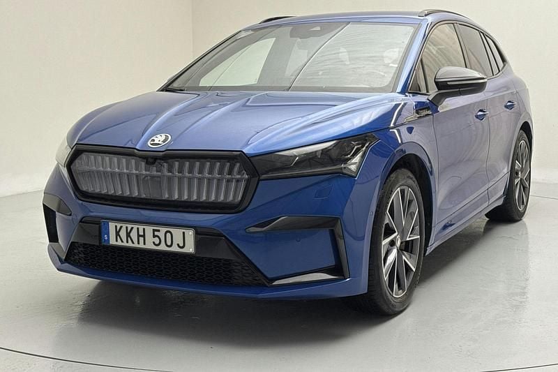 Blå Begagnad 2022 Skoda Enyaq iV SportLine SUV | 329 000 kr (Superpris) - Bild 1/4