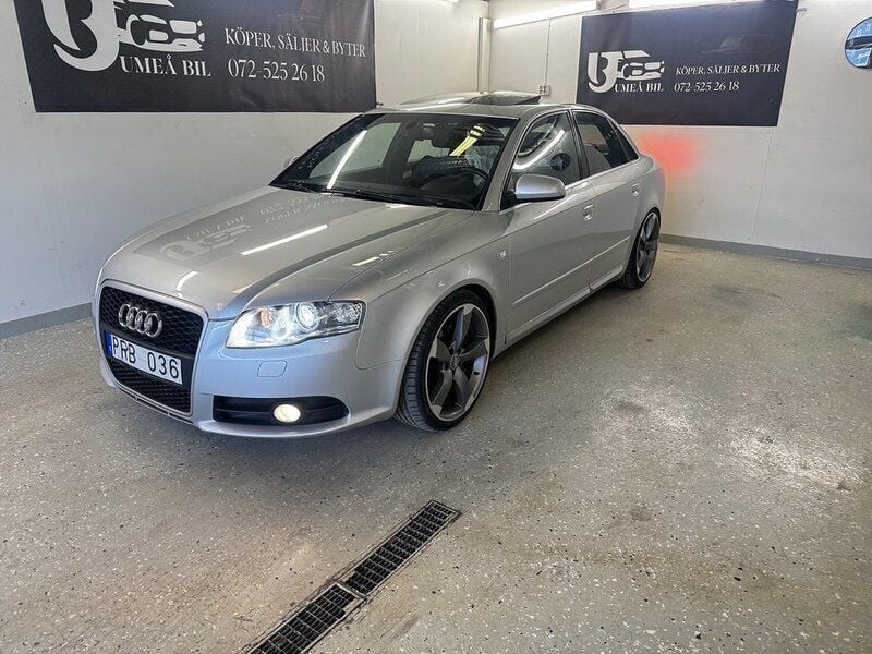 Silver Begagnad 2007 Audi A4 Comfort Sedan | 54 900 kr (Lite dyr) - Bild 1/4