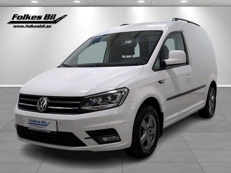 Vit Begagnad 2020 VW Caddy Minibuss | 169 900 kr (Marknadspris) - Bild 1/4