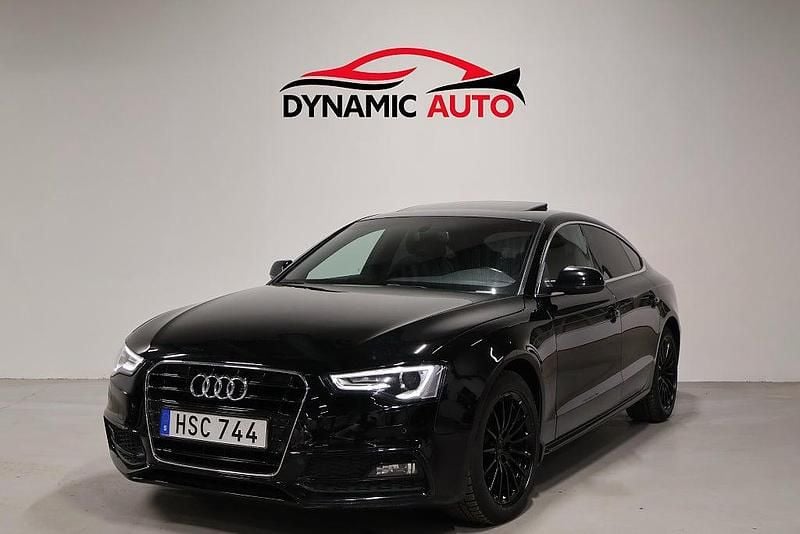 Begagnad Audi A5 Sportback S-Line 190 HK (139 kW) 2015 Svart Halvkombi