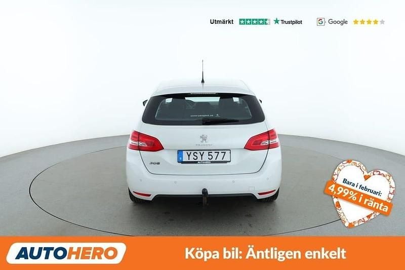 Begagnad Peugeot 308 SW Active 121 HK (88 kW) 2017 Vit Kombi