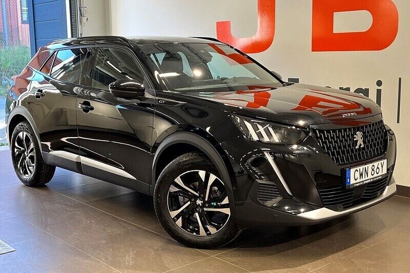 Svart Begagnad 2023 Peugeot 2008 GTi SUV | 259 900 kr (Marknadspris) - Bild 1/4