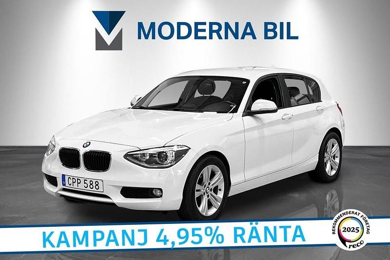 Vit Begagnad 2014 BMW 116 Halvkombi | 99 900 kr (Marknadspris) - Bild 1/4