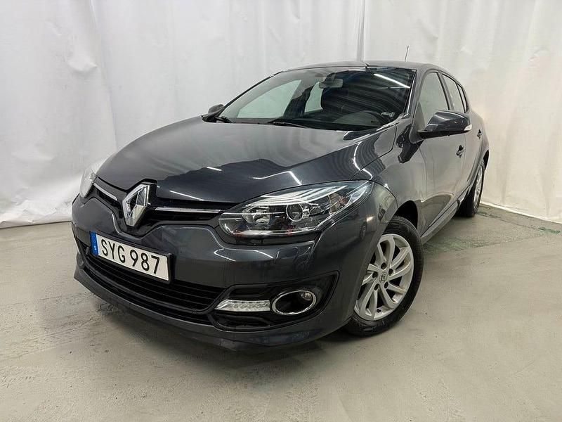 Mörkgrå (grå) Begagnad 2015 Renault Mégane III Halvkombi | 64 900 kr (Marknadspris) - Bild 1/4