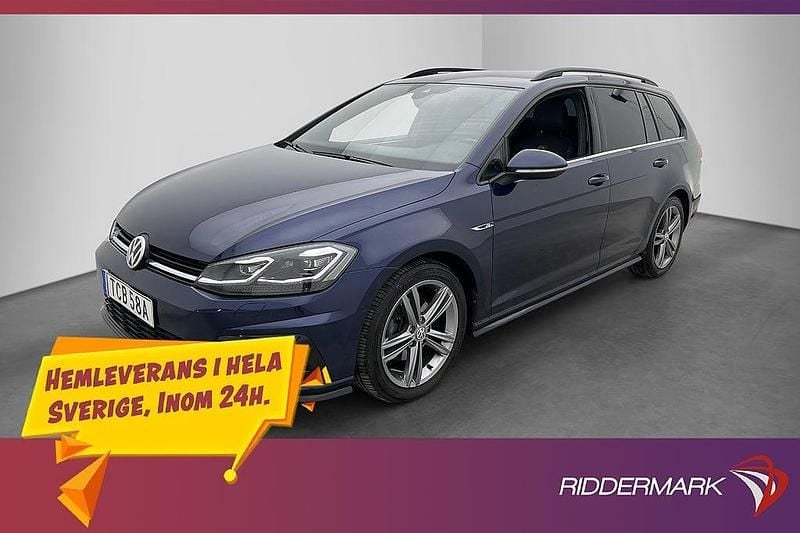 Mörkblå Begagnad 2019 VW Golf VIII R-line Kombi | 199 700 kr (Marknadspris) - Bild 1/3