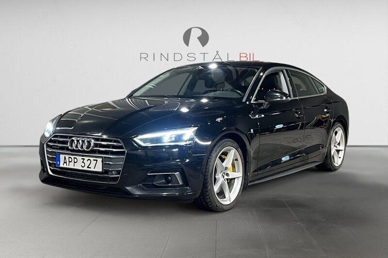 Svart Begagnad 2018 Audi A5 Sportback Proline Halvkombi | 239 900 kr (Bra pris) - Bild 1/3