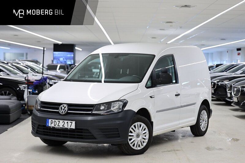 Vit Begagnad 2017 VW Caddy Minibuss | 114 900 kr (Marknadspris) - Bild 1/4