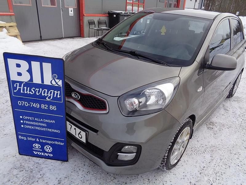 Begagnad Kia Picanto 70 HK (51 kW) 2014 Grå Halvkombi