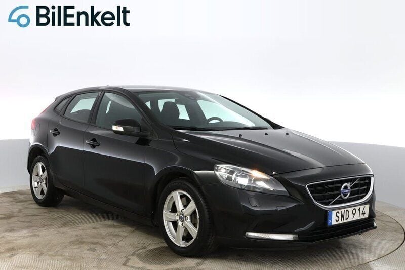 Svart Begagnad 2015 Volvo V40 Business Edition Kombi | 148 800 kr (Bra pris) - Bild 1/4