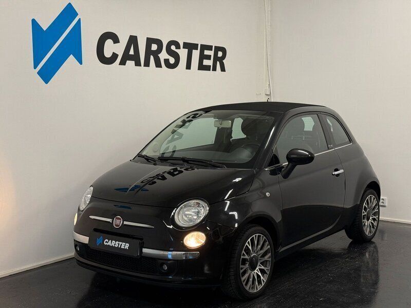 Svart Begagnad 2010 Fiat 500C Lounge Cab | 69 900 kr - Bild 1/4