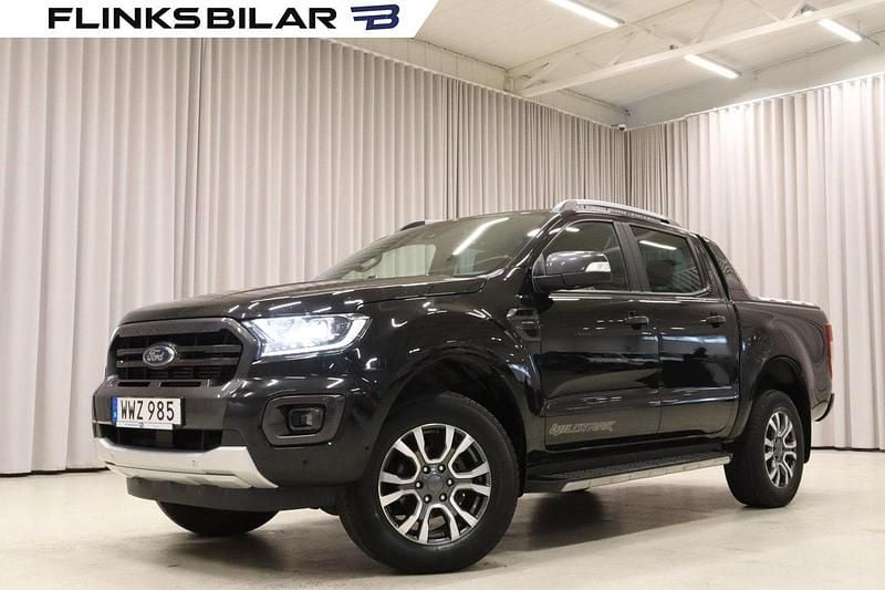 Svart Begagnad 2022 Ford Ranger Wildtrack Pickup | 379 900 kr (Superpris) - Bild 1/4