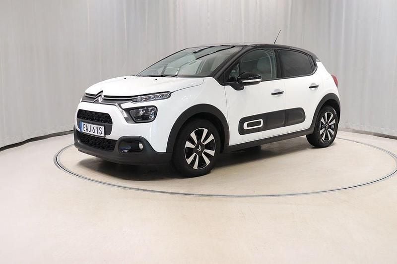 Vit Begagnad 2023 Citroën C3 PureTech Halvkombi | 169 800 kr (Marknadspris) - Bild 1/4