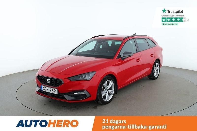 Röd Begagnad 2020 Seat Leon FR Kombi | 221 000 kr (Marknadspris) - Bild 1/4