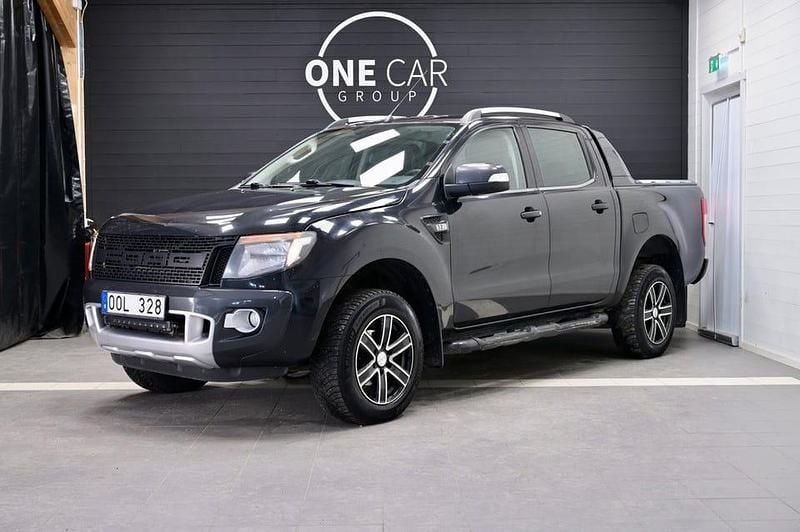 Svart Begagnad 2014 Ford Ranger Wildtrack Pickup | 138 900 kr (Bra pris) - Bild 1/4