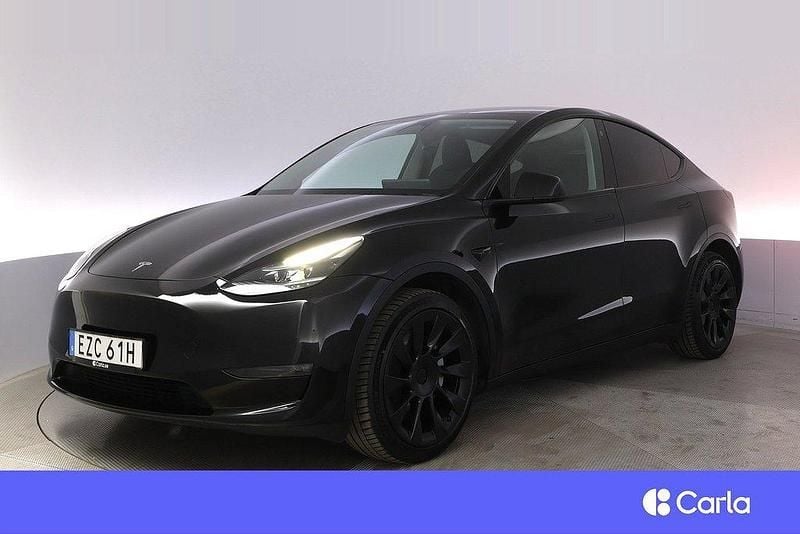 Svart Begagnad 2023 Tesla Model Y Long Range AWD SUV | 434 900 kr (Marknadspris) - Bild 1/4