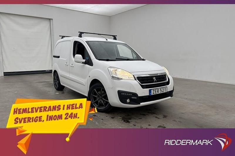 Vit Begagnad 2018 Peugeot Partner Van | 94 800 kr (Bra pris) - Bild 1/3