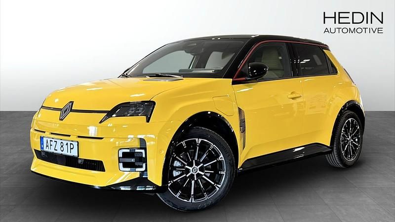 Gul (yellow) Ny 2025 Renault R5 Iconic Halvkombi | 399 000 kr (Marknadspris) - Bild 1/4