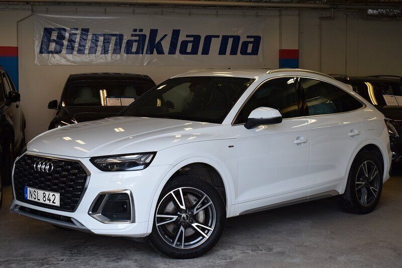 Vit Begagnad 2021 Audi Q5 S-Line SUV | 399 000 kr (Lite dyr) - Bild 1/4