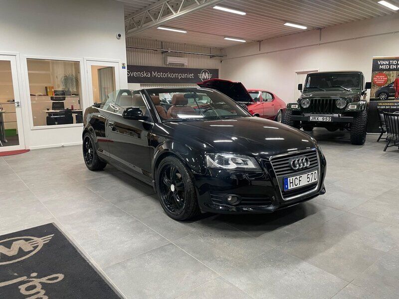 Svart Begagnad 2008 Audi A3 Cabriolet Cab | 99 900 kr - Bild 1/4