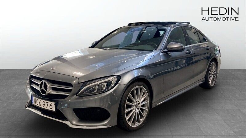 Grå (grey) Begagnad 2017 Mercedes C220 AMG Sedan | 274 900 kr (Lite dyr) - Bild 1/4