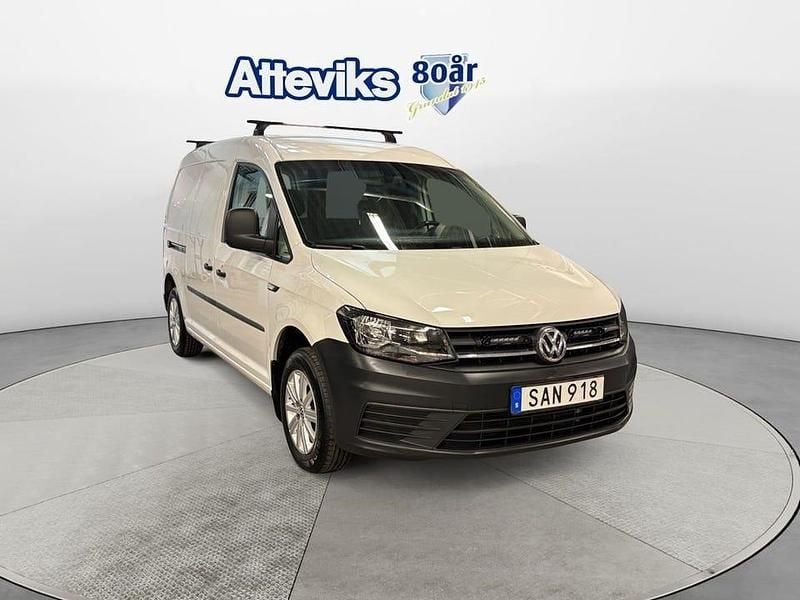 Vit Begagnad 2018 VW Caddy Maxi Minibuss | 129 900 kr (Bra pris) - Bild 1/4
