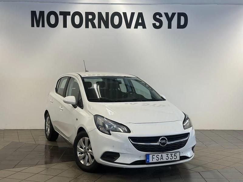 Begagnad Opel Corsa Enjoy 90 HK (66 kW) 2017 Vit Halvkombi