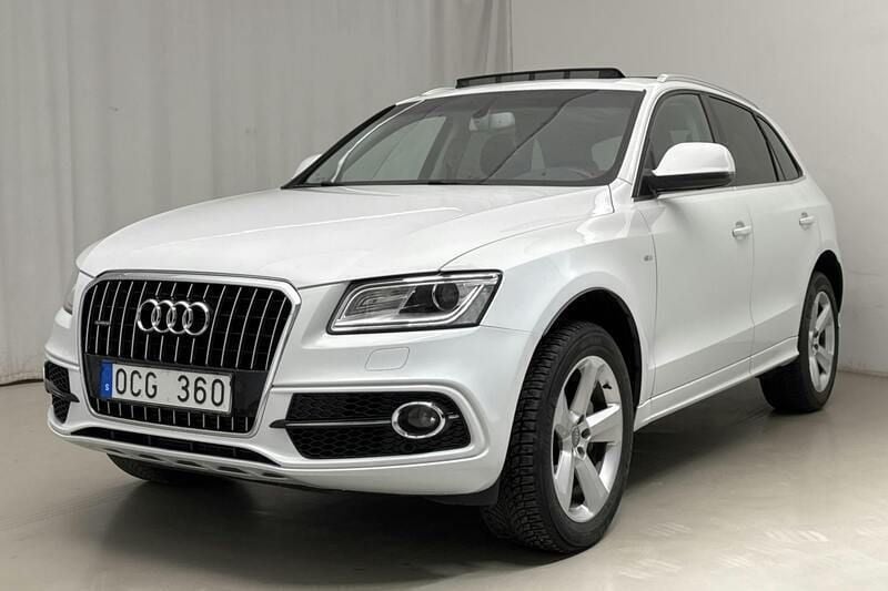 Vit Begagnad 2014 Audi Q5 S-Line SUV | 174 800 kr - Bild 1/4
