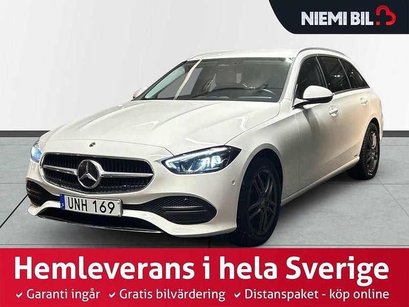 Vit Begagnad 2024 Mercedes C300 Avantgarde Kombi | 479 900 kr - Bild 1/3