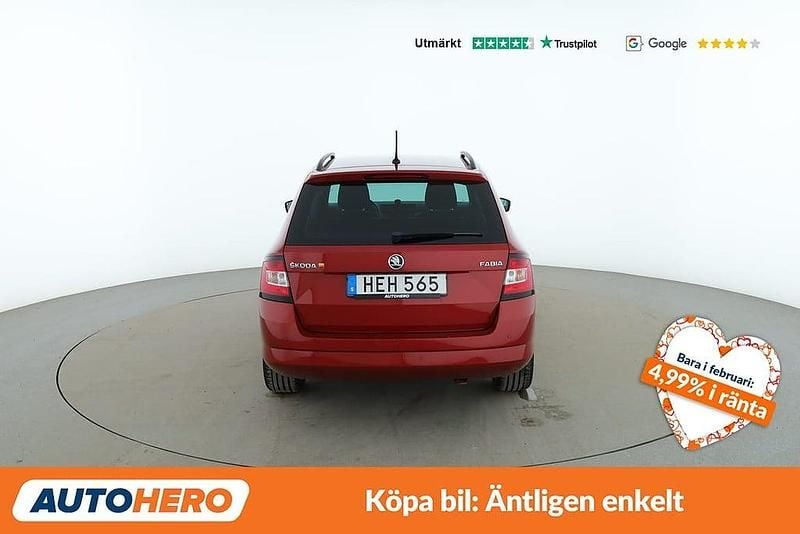 Begagnad Skoda Fabia Style 112 HK (82 kW) 2015 Röd Kombi