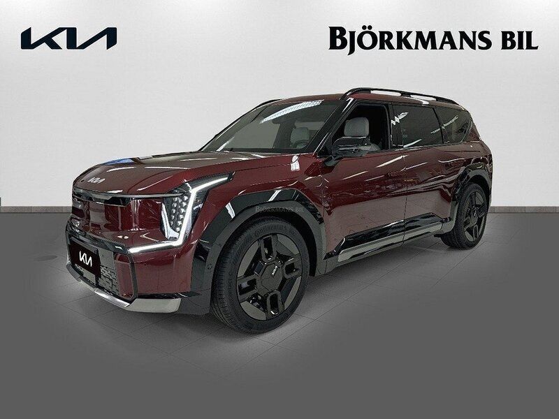 Röd Ny 2024 Kia EV9 GT-Line SUV | 889 900 kr - Bild 1/4