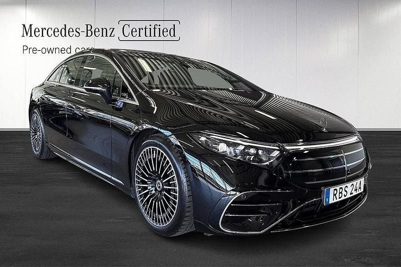 Svart Begagnad 2024 Mercedes EQS350 Sedan | 789 000 kr - Bild 1/4