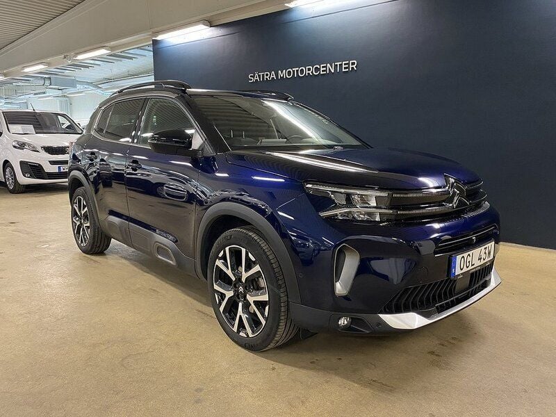 Blå Begagnad 2022 Citroën C5 Aircross PureTech SUV | 269 900 kr (Marknadspris) - Bild 1/4
