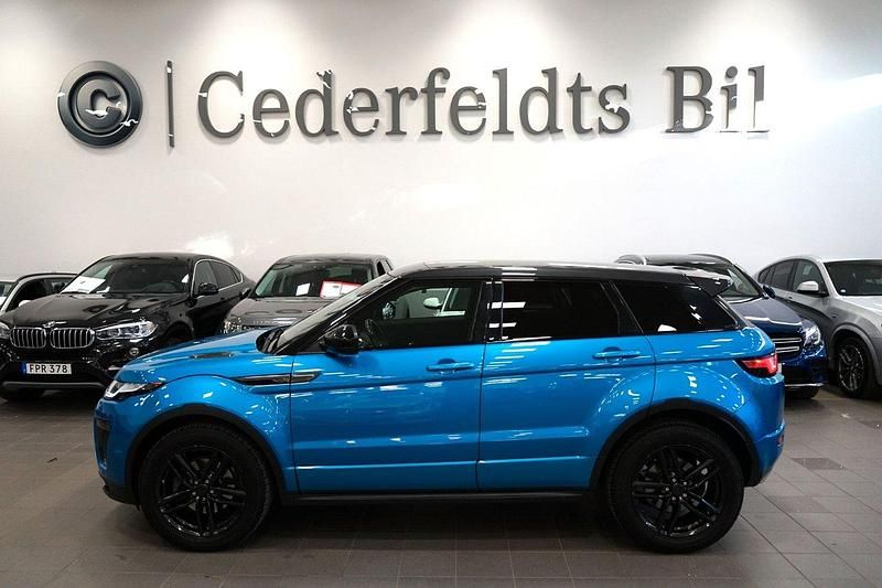 Blå Begagnad 2018 Land Rover Range Rover evoque Dynamic SUV | 299 800 kr (Dyr) - Bild 1/4