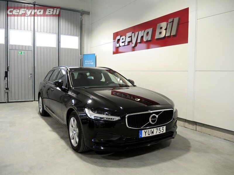 Svart (svart ) Begagnad 2018 Volvo V90 Kinetic Kombi | 284 900 kr (Lite dyr) - Bild 1/4