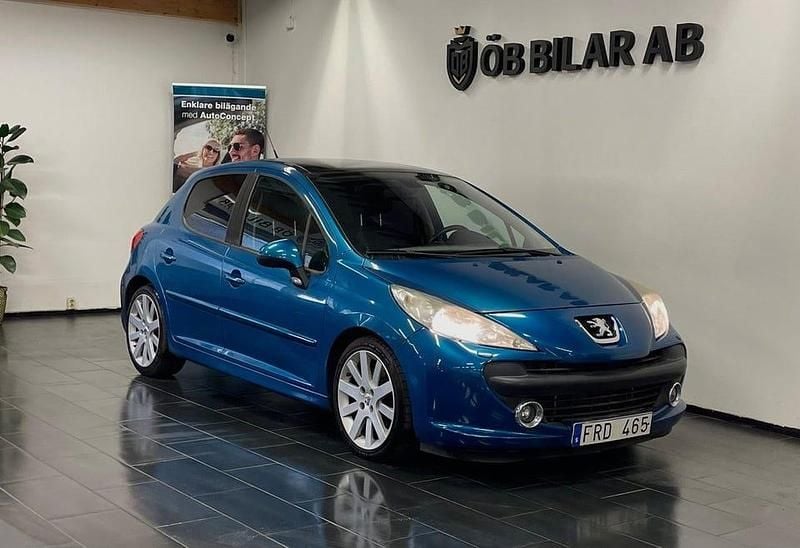 Begagnad Peugeot 207 GT 150 HK (110 kW) 2007 Blå Halvkombi