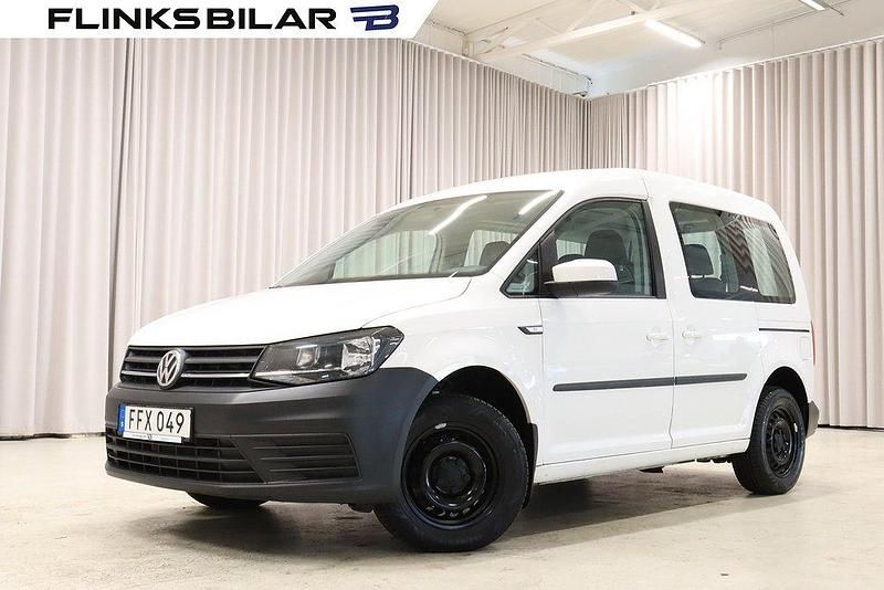 Vit Begagnad 2017 VW Caddy Minibuss | 169 700 kr (Dyr) - Bild 1/4