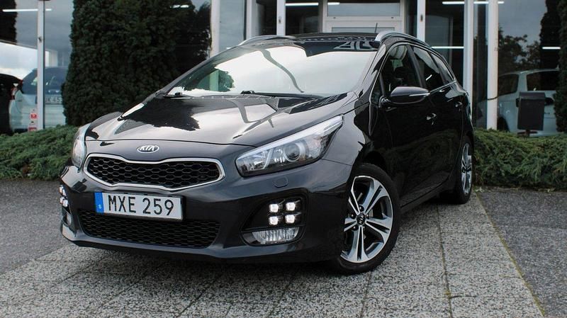 Svart Begagnad 2016 Kia Ceed Sportswagon GT-Line Kombi | 104 900 kr (Bra pris) - Bild 1/4