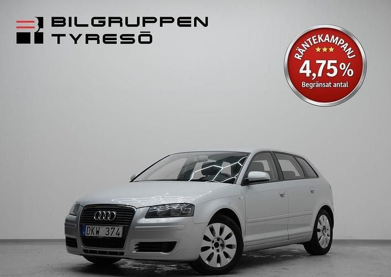 Silver Begagnad 2008 Audi A3 Sportback Halvkombi | 59 900 kr (Marknadspris) - Bild 1/4