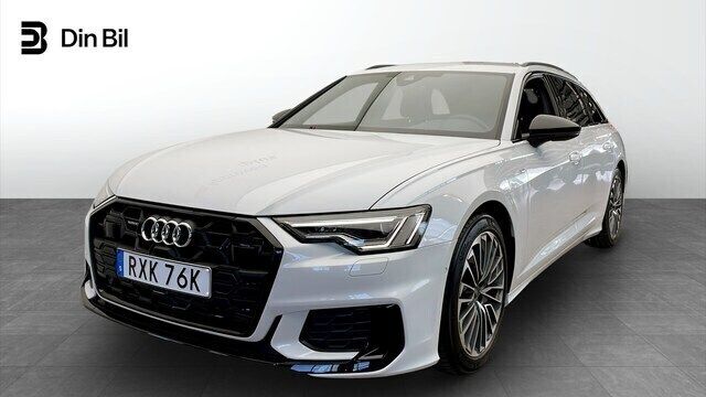 Glaciärvit metallic Begagnad 2024 Audi A6 S-Line Kombi | 649 000 kr (Dyr) - Bild 1/4